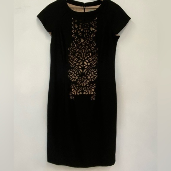 ANTHRO MAEVE‎ black and tan cocktail dress size 8 - Picture 3 of 10